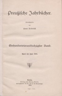 Preußische Jahrbücher, 1916, Bd 164.