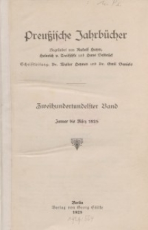 Preußische Jahrbücher, 1928, Bd 211/212.