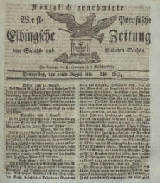 Elbingsche Zeitung, No. 69 Donnnerstag, 29 August 1811
