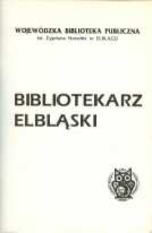 Bibliotekarz Elbląski, nr 1/ 1995