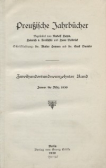Preußische Jahrbücher, 1930, Bd 219/220.