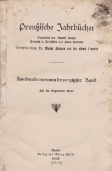 Preußische Jahrbücher, 1932, Bd 229/230.