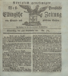 Elbingsche Zeitung, No. 71 Donnerstag, 5 September 1811