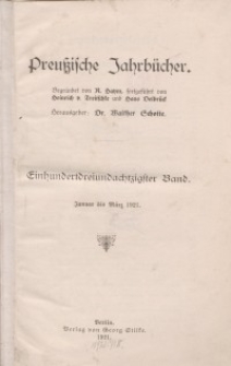 Preußische Jahrbücher, 1921, Bd 183/184.