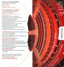 Repertuar Teatru im. A. Sewruka w Elblągu: wrzesień, październik,listopad, grudzień 2010 r. - folder