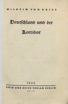 Volk und Reich. Politische Monatshefte für das junge Deutschland, 1932, Beihefte
