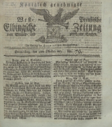 Elbingsche Zeitung, No. 79 Donnerstag, 3 Oktober 1811