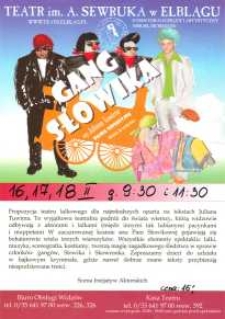 Gang Słowika – afisz teatralny