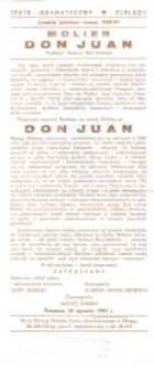 Don Juan – ulotka