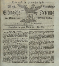 Elbingsche Zeitung, No. 81 Donnerstag, 10 Oktober 1811