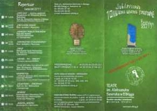 X Elbląska Wiosna Teatralna – folder z programem