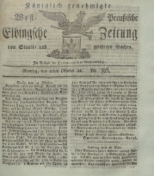 Elbingsche Zeitung, No. 86 Montag, 28 Oktober 1811