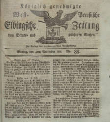Elbingsche Zeitung, No. 88 Montag, 4 November 1811