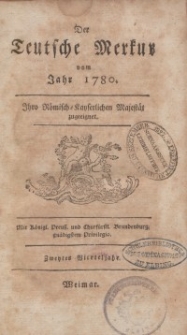 Der Deutsche Merkur, 1780, Nr. 4-6.