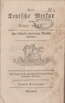 Der Deutsche Merkur, 1786, Nr. 4-6.