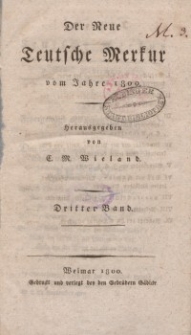 Der neue Teutsche Merkur, 1800, Nr. 9-12.