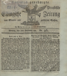 Elbingsche Zeitung, No. 96 Montag, 2 Dezember 1811