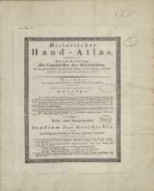 Historischer Hand-Atlas. Zweite Lieferung, die Geschichte des Mittelalters