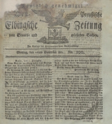 Elbingsche Zeitung, No. 100 Montag, 16 Dezember 1811