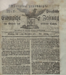 Elbingsche Zeitung, No. 102 Montag, 23 Dezember 1811