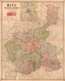 Mapa Królestwa Polskiego (z planami okolic Warszawy i Zagłębia Dąbrowskiego)