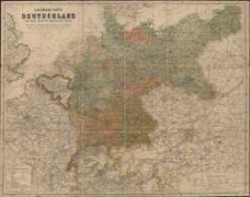 Eisenbahn - Karte von Deutschland und einem Theile der angrenzenden Länder