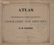 Atlas zur historisch-comparativen Geographie von Preussen