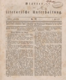 Blätter für literarische Unterhaltung, 1857, Bd. 2.