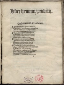 Liber hymnorum Prudentii