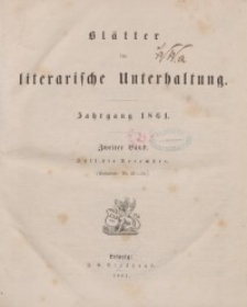 Blätter für literarische Unterhaltung, 1861, Bd. 2.
