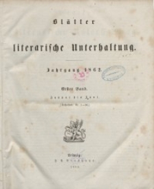 Blätter für literarische Unterhaltung, 1862, Bd. 1, 2.