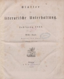 Blätter für literarische Unterhaltung, 1863, Bd. 1, 2.