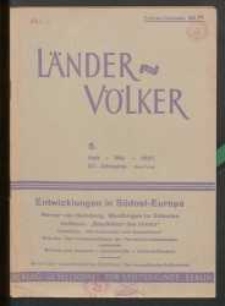 Länder und Völker, 5. Heft/Mai 1937