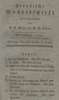 Preußische Monatsschrift, September 1789
