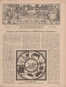 Hilf Dir Selbst: Illustr. Wochenschrift für praktische Kriegshilfe im Feld und Garten. Hof und Stall, Küche und Haus, 1921