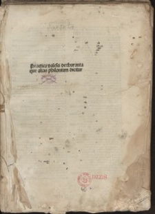 Practica, quae alias Philonium dicitur