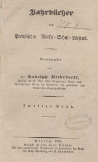 Jahrbücher des preußischen Volks-Schul-Wesens, Bd. 2
