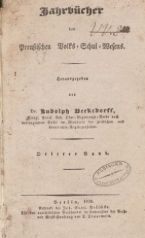 Jahrbücher des preußischen Volks-Schul-Wesens, Bd. 3