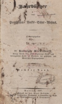 Jahrbücher des preußischen Volks-Schul-Wesens, Bd. 6