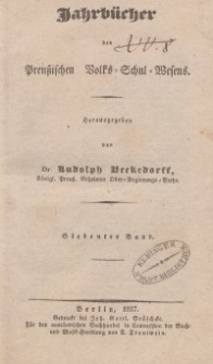 Jahrbücher des preußischen Volks-Schul-Wesens, Bd. 7