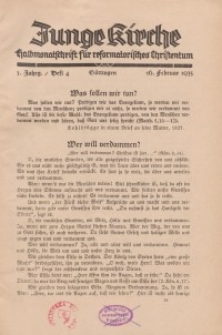 Junge Kirche, 1935/ Heft 4