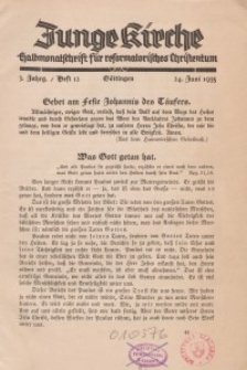 Junge Kirche, 1935/ Heft 12