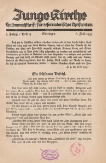 Junge Kirche, 1935/ Heft 13