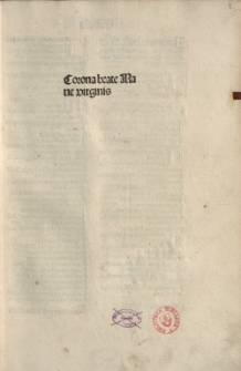 Corona beate Marie virginis