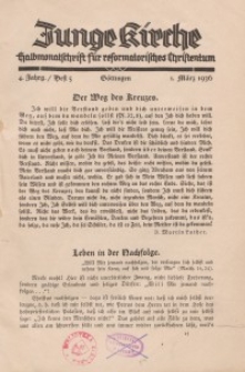 Junge Kirche/ 1936, Heft 5