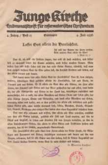 Junge Kirche, 1936, Heft 13