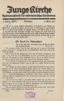 Junge Kirche, 1937/ Heft 5