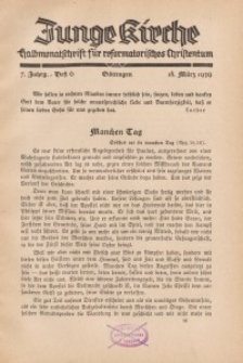 Junge Kirche, 1939/ Heft 6