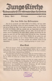 Junge Kirche, 1939/ Heft 7