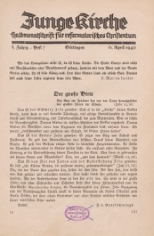 Junge Kirche, 1940/ Heft 7